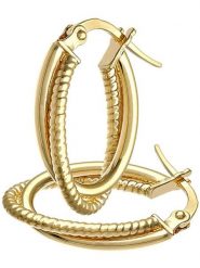 Revoni Złote kolczyki-kreole rozmiar: onesize. Żółte kolczyki Revoni, złote. Za 717.99 zł.