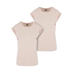 Koszulka damska Urban Classics extended shoulder (x2). Czerwone t-shirty sportowe Urban Classics, bez wzorów, bez ramiączek. Za 149.50 zł.