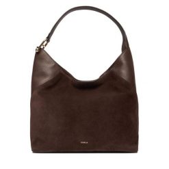 Torebka Furla. Brązowe torebki klasyczne Furla, bez wzorów, klasyczne, bez dodatków. Za 2,019.00 zł.