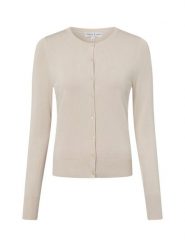 Marie Lund Kardigan damski Kobiety szary jednolity, XXXL. Szare swetry Marie Lund, bez wzorów, z syntetyku, bez ramiączek. Za 199.95 zł.