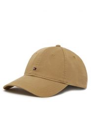 Tommy Hilfiger Czapka z daszkiem Essential Flag Soft Cap AW0AW17632 Beżowy. Brązowe czapki z daszkiem Tommy Hilfiger, bez wzorów, z bawełny. Za 169.99 zł.