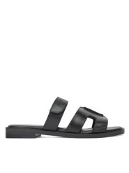Lasocki Klapki RST-EMIE-29 Czarny. Czarne klapki Lasocki, bez wzorów, ze skóry, bez obcasa, bez zapięcia. Za 139.99 zł.