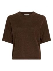 MOSS COPENHAGEN Wełniany sweter "Nema" w kolorze ciemnobrązowym rozmiar: XS/S. Brązowe swetry Moss Copenhagen, s, bez wzorów, z wełny, bez ramiączek. Za 174.43 zł.