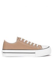Sprandi Trampki YL201404 Beżowy. Brązowe trampki Sprandi, bez wzorów, z materiału, bez zapięcia. Za 69.99 zł.