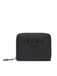 Liu Jo Duży Portfel Damski M Zip Around AA5156 E0058 Czarny. Czarne portfele Liu Jo, bez wzorów, ze skóry. Za 189.99 zł.