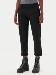 G-Star Raw Spodnie materiałowe Kate D25257-C106 Czarny Boyfriend Fit. Czarne spodnie materiałowe G-Star Raw, bez wzorów, z bawełny, retro. Za 349.99 zł.