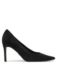 Guess Szpilki Rippy2 FLFRPP SUE08 Czarny. Czarne szpilki Guess, z aplikacjami, ze skóry, bez obcasa, na szpilce, bez zapięcia. Za 419.99 zł.