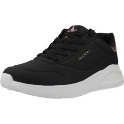 Buty SKECHERS UNO LITE SHIMMER ALONG Czarny. Czarne trekkingi Skechers, bez wzorów, z tkaniny, bez zapięcia, trekkingowe. Za 279.99 zł.