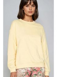 Monki Bluza w kolorze żółtym rozmiar: L. Żółte bluzy Monki, l, bez wzorów, bez ramiączek, bez kaptura. Za 39.99 zł.