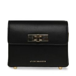 Torebka Steve Madden. Czarne kopertówki Steve Madden, bez wzorów, wizytowe, bez dodatków. Za 269.99 zł.