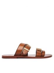 Polo Ralph Lauren Klapki 818P01589001 Brązowy. Brązowe klapki Polo Ralph Lauren, bez wzorów, ze skóry, bez obcasa, bez zapięcia. Za 1,499.00 zł.