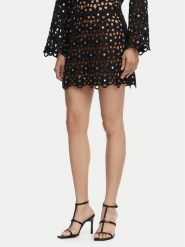 MICHAEL Michael Kors Spódnica mini MS670M4KNE Czarny Regular Fit. Czarne spódnice MICHAEL Michael Kors, m, bez wzorów, z syntetyku, mini, trapezowe. Za 859.99 zł.