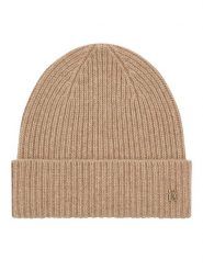 Tommy Hilfiger Czapka AW0AW16623 Beżowy. Brązowe czapki zimowe Tommy Hilfiger, bez wzorów, z kaszmiru. Za 369.99 zł.