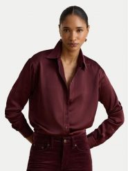 LAUREN RALPH LAUREN Koszula 200B27610008 Bordowy Relaxed Fit. Czerwone koszule Lauren Ralph Lauren, l, bez wzorów, z syntetyku, bez kołnierzyka, bez ramiączek. Za 769.99 zł.
