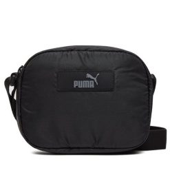 Torebka Puma. Czarne listonoszki Puma, bez wzorów, bez dodatków. Za 79.99 zł.