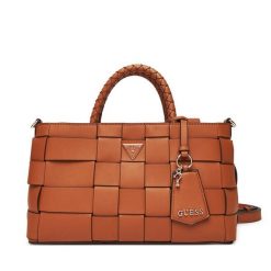 Torebka Guess. Brązowe torebki klasyczne Guess, z aplikacjami, bez dodatków. Za 607.99 zł.