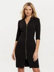 Rinascimento Sukienka koktajlowa CFC0121893003 Czarny Slim Fit. Czarne sukienki Rinascimento, xs, bez wzorów, z syntetyku, wizytowe, bez kołnierzyka, bez ramiączek. Za 369.99 zł.