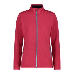 Polar damski zapinany na zamek CMP. Czerwone bluzy z polaru CMP, bez wzorów, z polaru, trekkingowe. Za 408.25 zł.