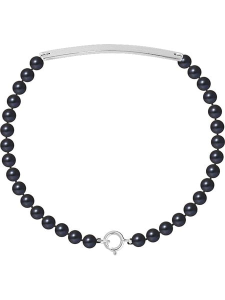 Pearl Addict Bransoletka "Love Gourmette" z perłami w kolorze tahiti rozmiar: onesize. Niebieskie bransoletki Pearl Addict, z perłą, srebrne. Za 208.99 zł.