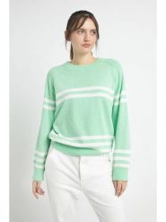 Josephine & Co Sweter "Joe" w kolorze zielonym rozmiar: XS. Zielone swetry Josephine & Co, xs, bez wzorów, bez ramiączek. Za 165.99 zł.