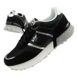 Buty sportowe damskie Lee Cooper LCW-25-03-3372L czarne. Czarne buty treningowe bez wzorów, z gumy, bez zapięcia, trekkingowe. Za 309.55 zł.