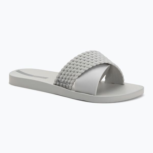Klapki damskie Ipanema Street II. Szare klapki Ipanema, bez wzorów, z materiału, sportowe, bez obcasa, bez zapięcia. Za 66.99 zł.