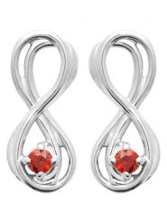 L'Atélier Précieux Srebrne kolczyki-wkrętki z cyrkoniami rozmiar: onesize. Szare kolczyki l'Atelier precieux, z cyrkonią, srebrne. Za 126.99 zł.