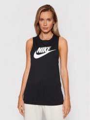 Nike Top Sportswear Futura New CW2206 Czarny Regular Fit. Czarne topy Nike, s, bez wzorów, z bawełny, bez kołnierzyka, bez ramiączek. Za 109.99 zł.