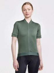 Craft Koszulka kolarska "CORE Essence" w kolorze khaki rozmiar: XS. Brązowe t-shirty sportowe Craft, xs, bez wzorów, bez ramiączek, rowerowe. Za 161.82 zł.
