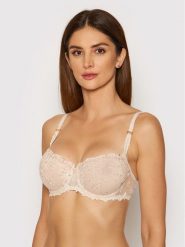 Chantelle Biustonosz balkonetka Champs Elysées C26050 Beżowy. Brązowe biustonosze Chantelle, bez wzorów, z syntetyku. Za 249.99 zł.