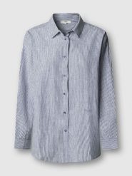 Pepe Jeans Koszula "Bernany" w kolorze niebiesko-białym rozmiar: XS. Białe koszule Pepe Jeans, xs, bez wzorów, z jeansu, bez kołnierzyka, bez ramiączek. Za 135.49 zł.