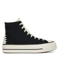 Trampki Converse. Czarne trampki Converse, bez wzorów, retro, bez zapięcia. Za 289.99 zł.