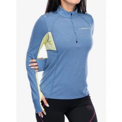 Bluza biegowa damska La Sportiva Swift Long Sleev. Niebieskie bluzy La Sportiva, l, bez wzorów, bez kaptura. Za 350.99 zł.