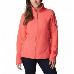 Polar turystyczny damski Columbia Fast Trek II Jacket. Czerwone bluzy z polaru Columbia, s, bez wzorów, z polaru, trekkingowe. Za 232.80 zł.