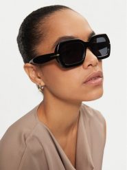 Boss Okulary przeciwsłoneczne 1732/G/S 207553 80754IR Czarny. Czarne okulary przeciwsłoneczne Boss, bez wzorów, z tworzywa sztucznego. Za 679.99 zł.