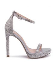 Steve Madden Sandały Milano-R SM11000897-02003-998 Srebrny. Szare sandały Steve Madden, bez wzorów, z tworzywa sztucznego, bez obcasa, na szpilce, bez zapięcia. Za 319.99 zł.