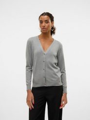 Vero Moda Kardigan w kolorze szarym rozmiar: XS. Szare swetry Vero Moda, s, bez wzorów, z wiskozy, klasyczne, bez ramiączek. Za 61.60 zł.