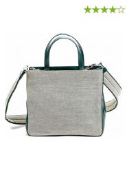 PRADA Torebka w kolorze beżowo-zielonym - 22 x 20 x 7 cm rozmiar: onesize. Brązowe torebki klasyczne Prada, bez wzorów, z materiału, przez ramię, bez dodatków. Za 1,260.76 zł.