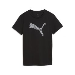 Damska koszulka Graphics Lace Cat PUMA. Czarne t-shirty sportowe Puma, m, bez wzorów, z bawełny, bez ramiączek. Za 109.00 zł.