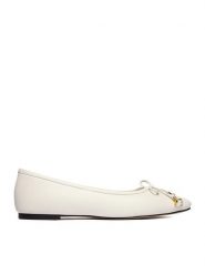GINO ROSSI Baleriny CEO-ROSE-LT2088 Biały. Białe baleriny Gino Rossi, bez wzorów, ze skóry, bez obcasa, bez zapięcia. Za 329.99 zł.