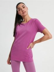 Koszulka GYM HARD - fioletowy. Fioletowe t-shirty sportowe Sinsay, l, bez wzorów, bez ramiączek. Za 35.99 zł.