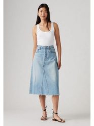 Levi's Spódnica dżinsowa w kolorze błękitnym rozmiar: W25. Niebieskie spódnice Levi's, s, z aplikacjami, z bawełny, klasyczne, midi. Za 209.95 zł.