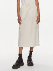 Tommy Jeans Spódnica midi Parachute DW0DW17719 Beżowy Relaxed Fit. Brązowe spódnice Tommy Jeans, s, bez wzorów, z jeansu, midi. Za 309.99 zł.