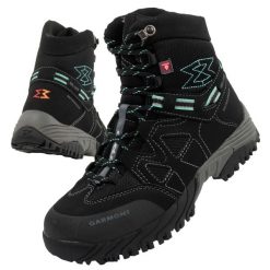 Buty trekkingowe damskie Garmont Momentum WP Primaloft. Czarne buty trekkingowe Garmont, bez wzorów, z materiału, bez zapięcia, trekkingowe, primaloft. Za 399.00 zł.