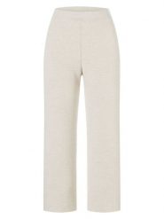 Maerz Muenchen Wełniane spodnie w kolorze kremowym rozmiar: 42. Brązowe spodnie materiałowe Maerz Muenchen, bez wzorów, z materiału, z podwyższonym stanem. Za 252.99 zł.