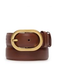 Gino Rossi Pasek Damski BLYL23001 Brązowy. Brązowe paski Gino Rossi, bez wzorów, ze skóry. Za 99.99 zł.