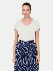 ONLY T-Shirt Rilla 15315776 Biały Regular Fit. Białe t-shirty ONLY, l, bez wzorów, z wiskozy, bez kołnierzyka, bez ramiączek. Za 69.99 zł.