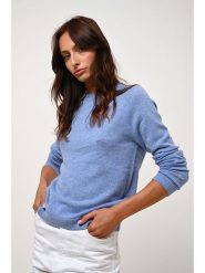 AUTHENTIC CASHMERE Kaszmirowy sweter "Ecrin" w kolorze błękitnym rozmiar: M. Niebieskie swetry AUTHENTIC CASHMERE, m, bez wzorów, z kaszmiru, bez ramiączek. Za 326.99 zł.