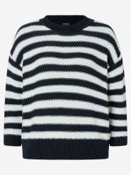 More & More Sweter w kolorze czarno-białym rozmiar: 40. Białe swetry More & More, bez wzorów, z bawełny, bez ramiączek. Za 127.65 zł.