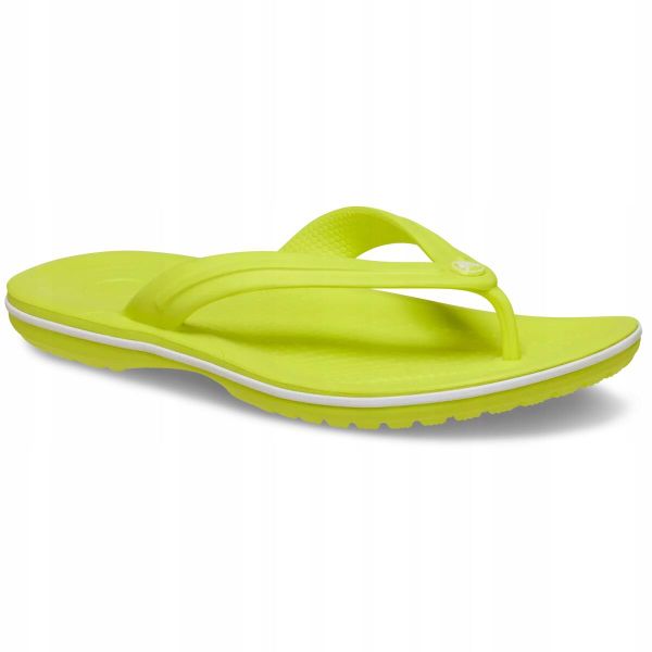 Japonki Dla Dorosłych Crocs Crocband Flip. Białe japonki Crocs, bez wzorów, z materiału. Za 119.99 zł.